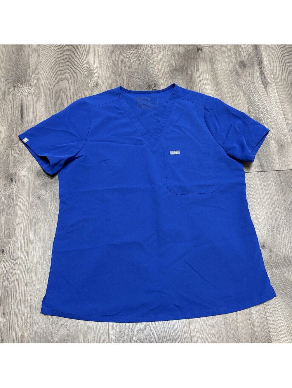 FIGS Catarina One-Pocket Scrub Top Women's Large Blue Fw1000